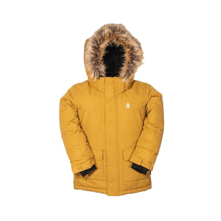 Kamik Winterjacke Parka Aden (wind- und wasserdicht, reflektierend) gelb Kinder